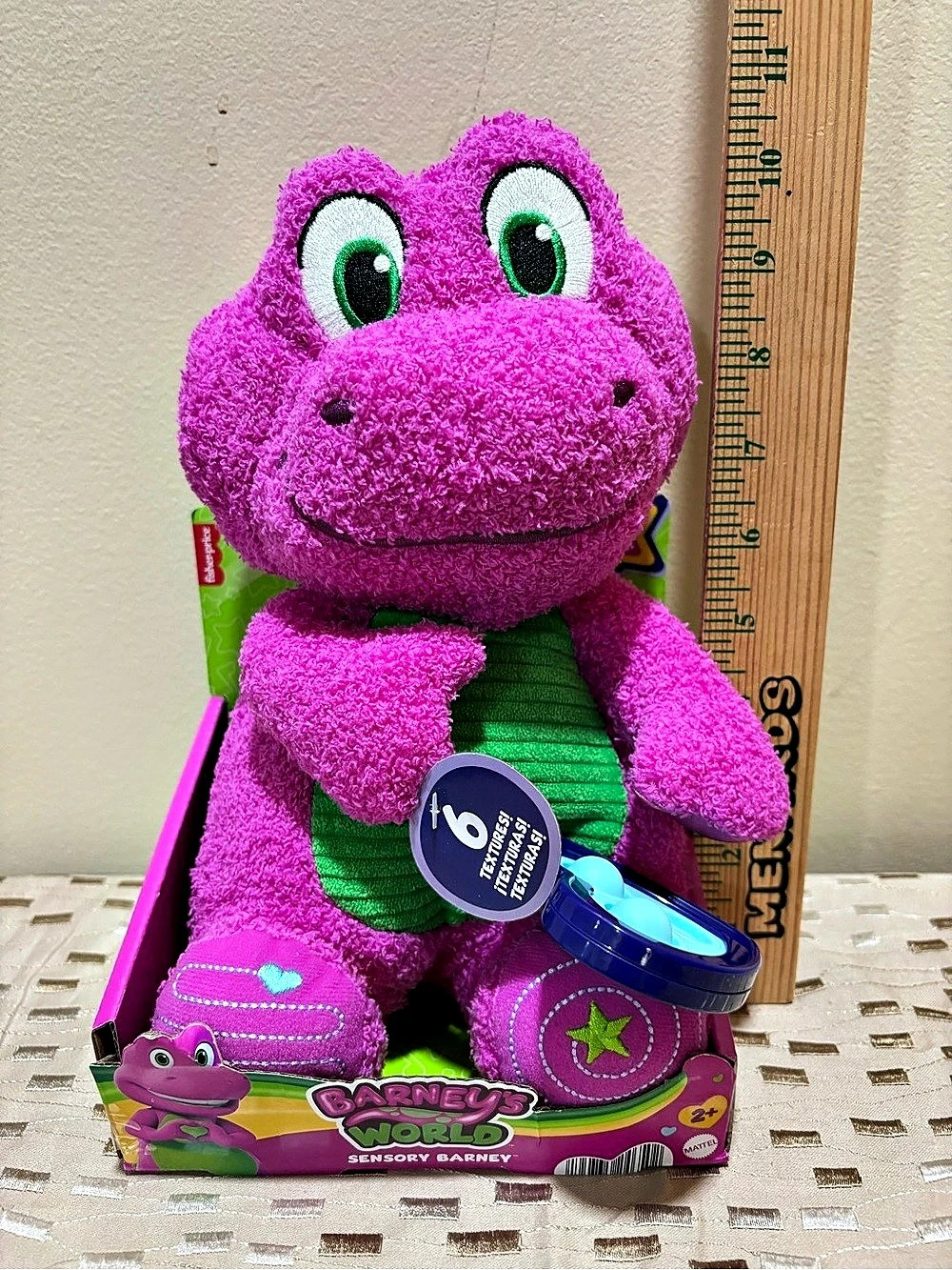 Barney's World Sensory Barney Sensory Plush Interactive Toy NWT